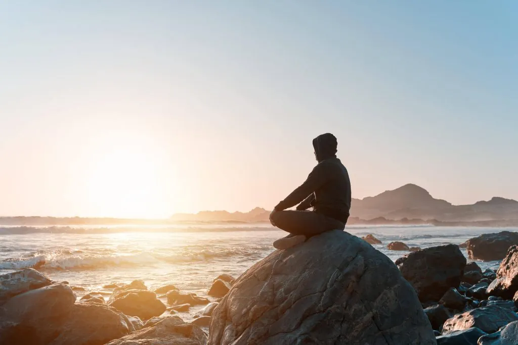 Man at beach