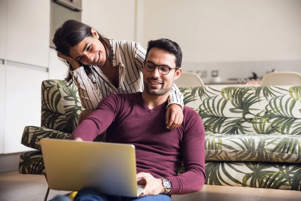 couple on computer