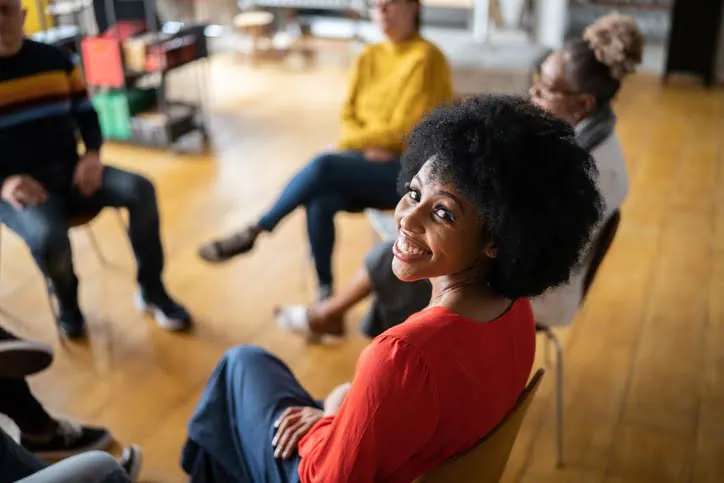 women group smile