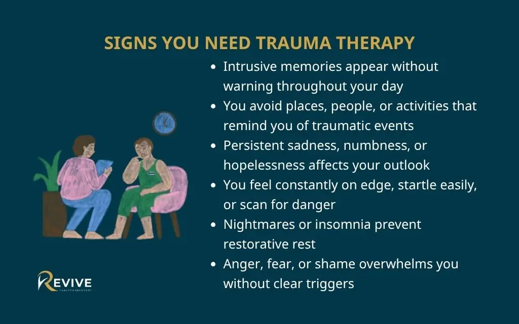 Signs you need trauma therapy - Trauma and online therapy options
